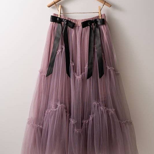 Crystal Gaze Tulle Skirt