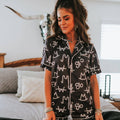 Black Brand Pajama Set