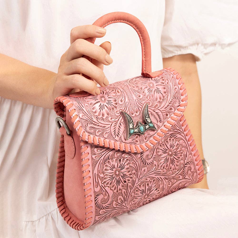 Loyal West Leon Mini Handle Purse - Pink