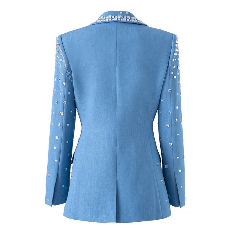 Beaded Blue Blazer