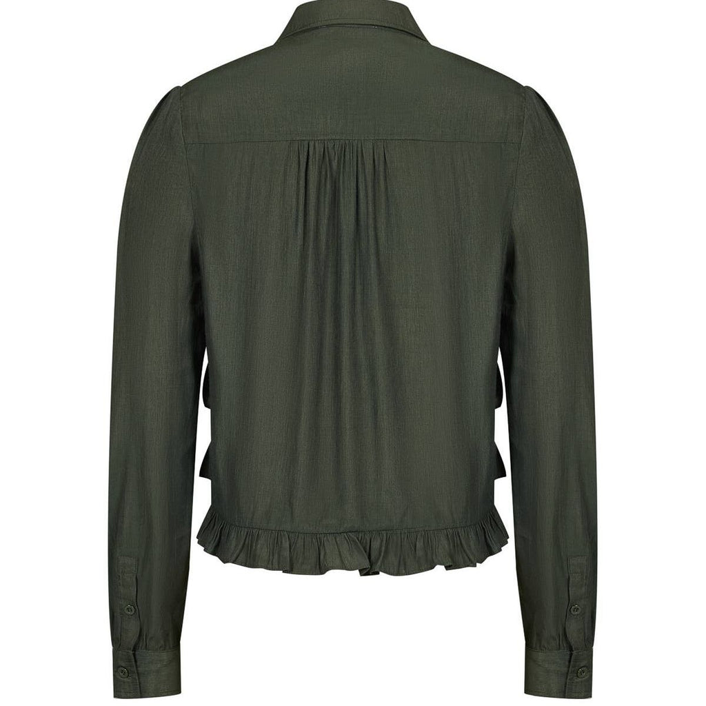 Celia Long Sleeve Ruffle Blouse