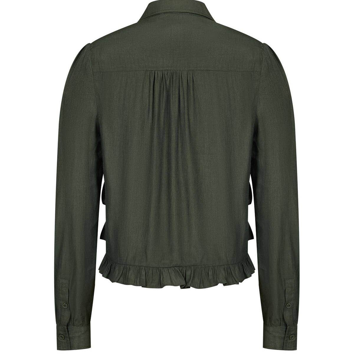 Celia Long Sleeve Ruffle Blouse