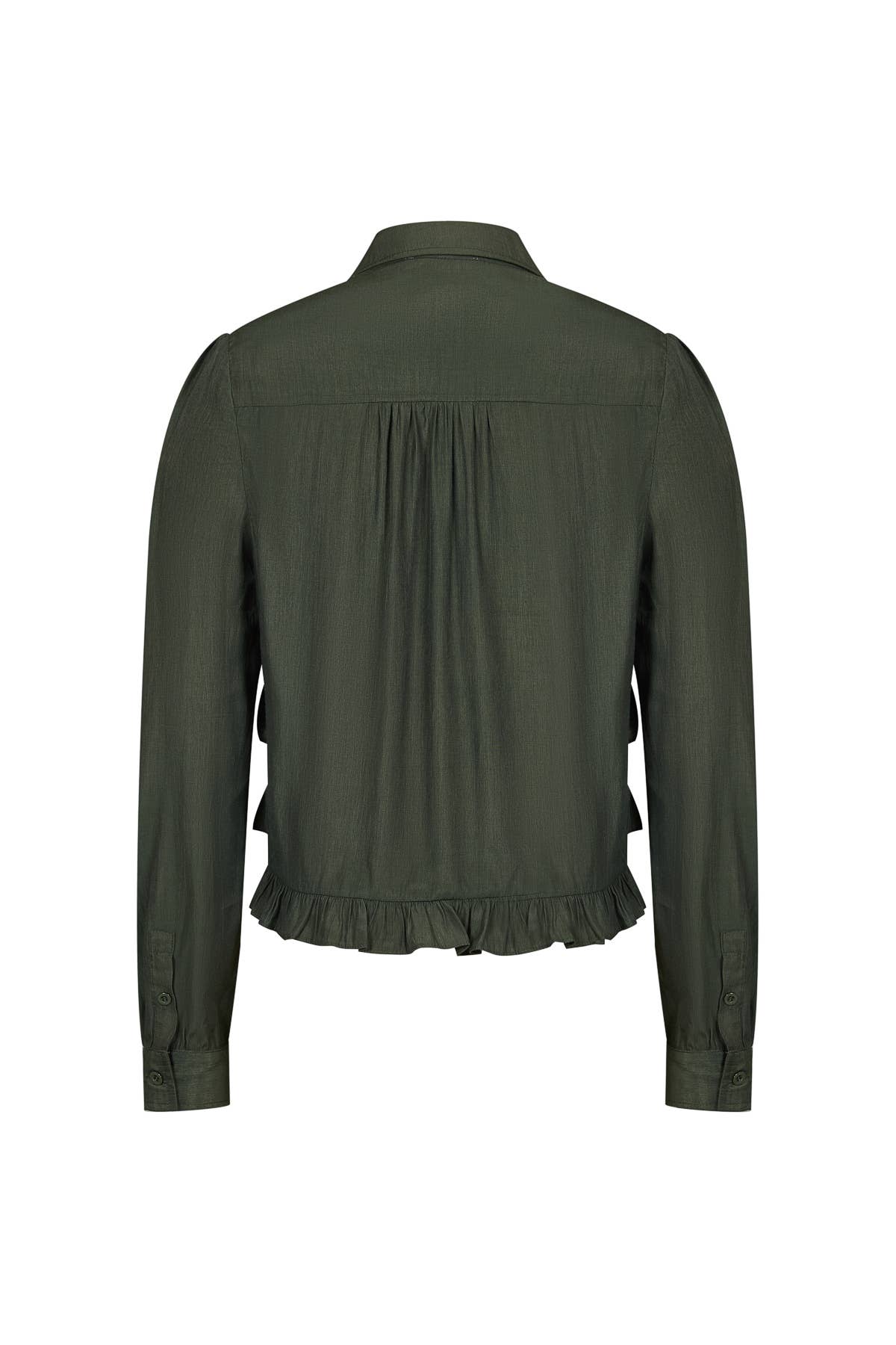 Celia Long Sleeve Ruffle Blouse