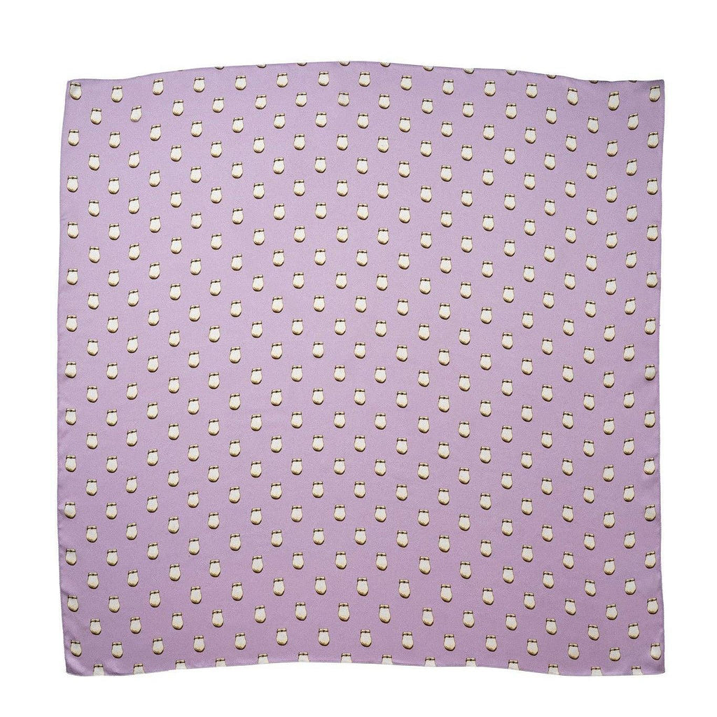 Elk Ivory Silk Scarf - Lavender