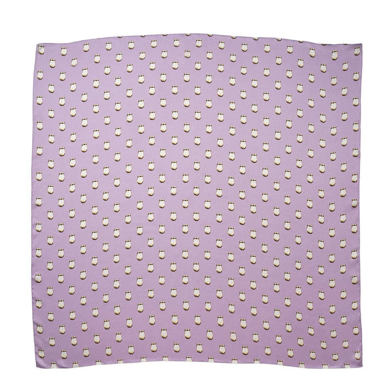 Elk Ivory Silk Scarf - Lavender