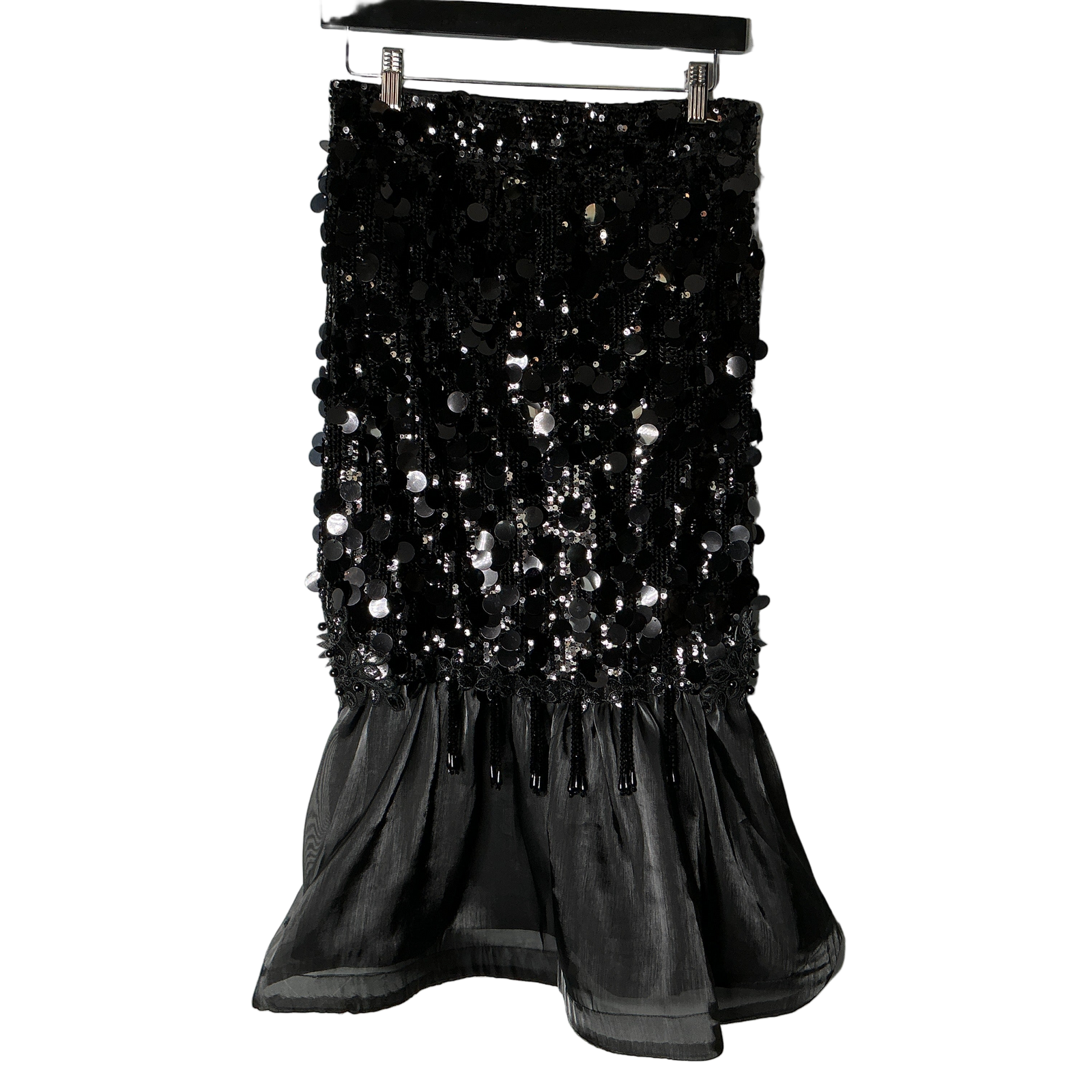 Black Sequin Skirt