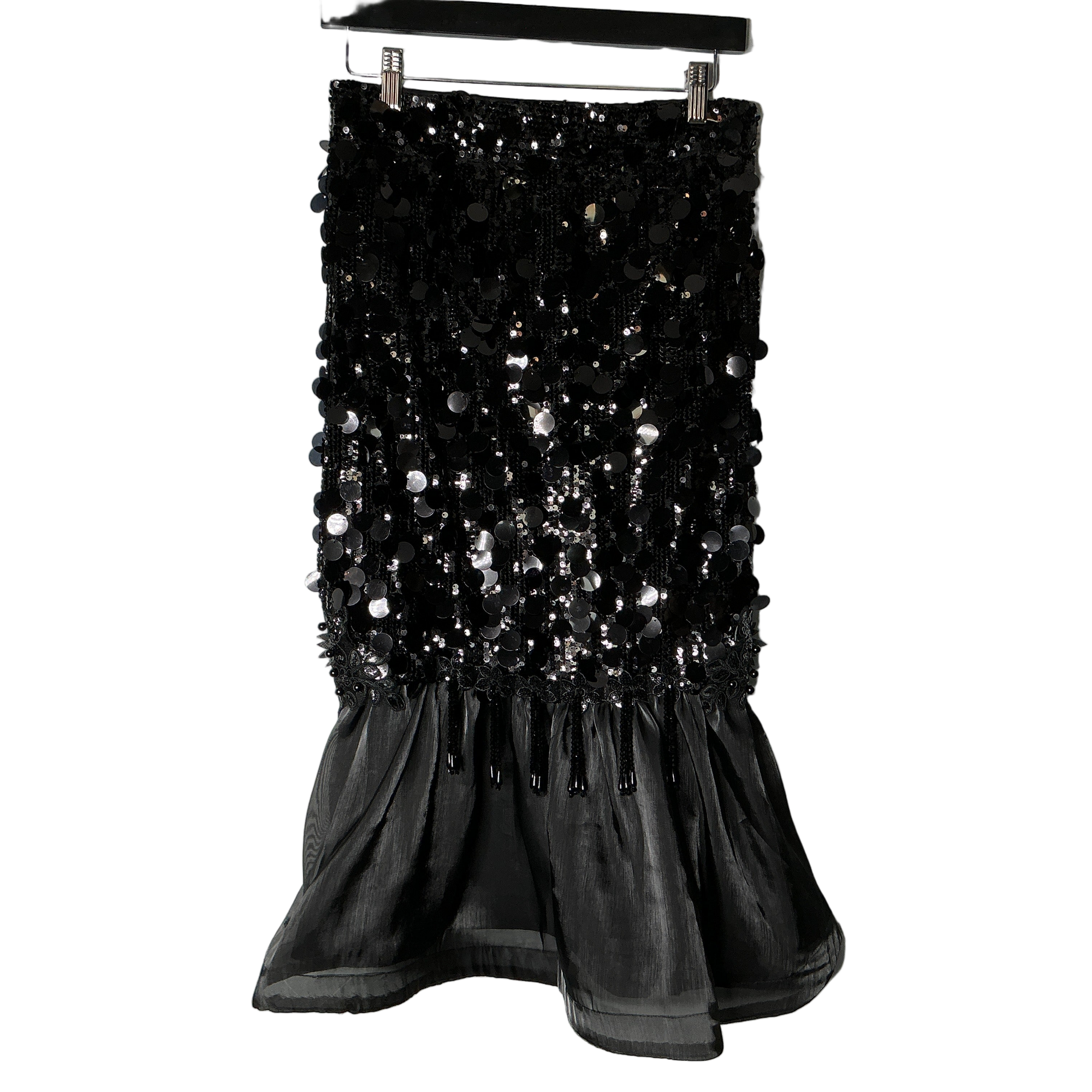 Black Sequin Skirt