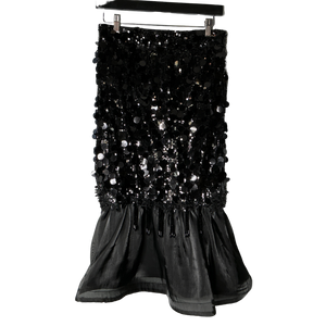 Black Sequin Skirt