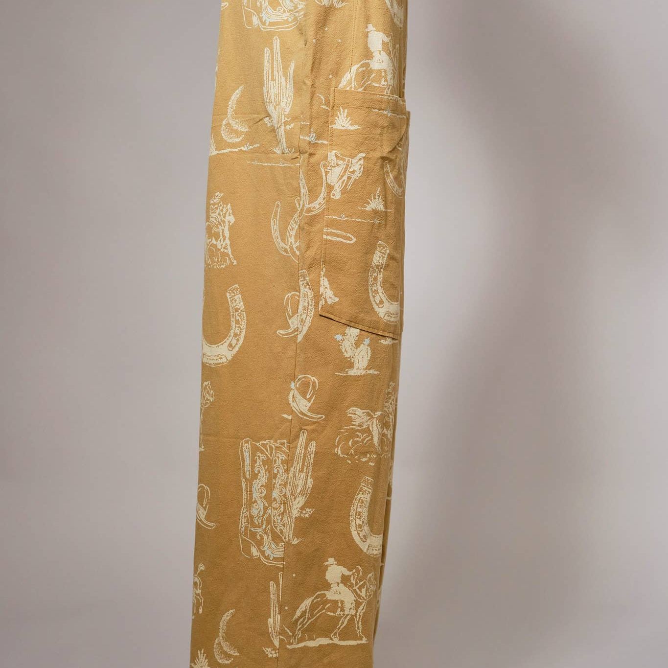 Western Motif Wide Leg Pants