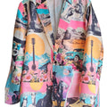 Baha Ranch Retro Pop Western Collage Blazer