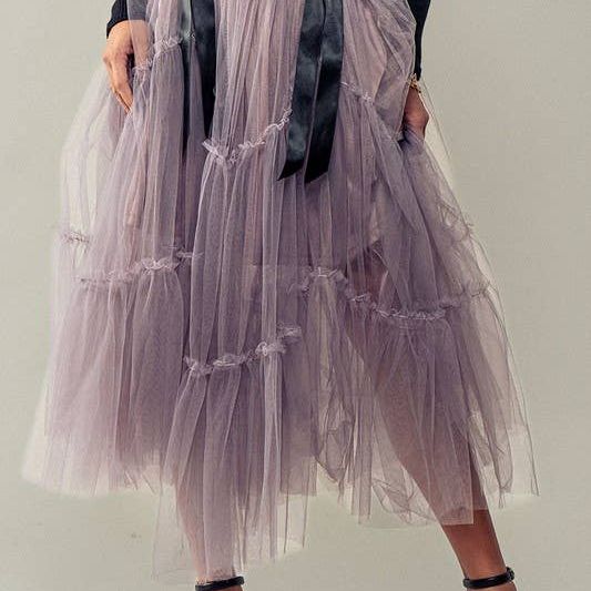 Crystal Gaze Tulle Skirt