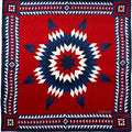 Brave Star Silk Scarf - Red