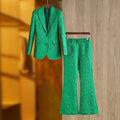 Luxury Jacquard Suit Set