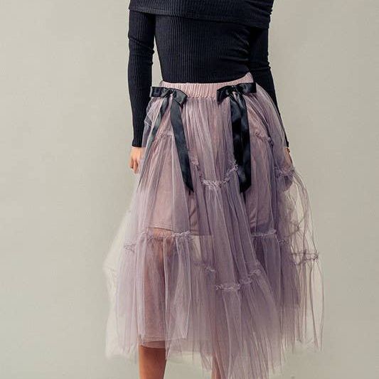 Crystal Gaze Tulle Skirt