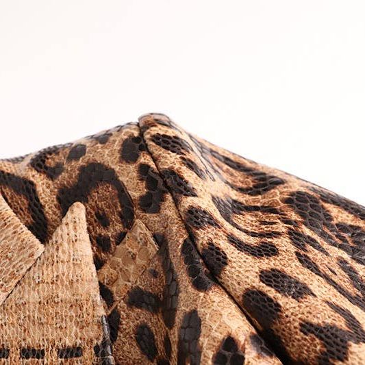Elegant Leopard Blazer: Slim, Stylish, Chic