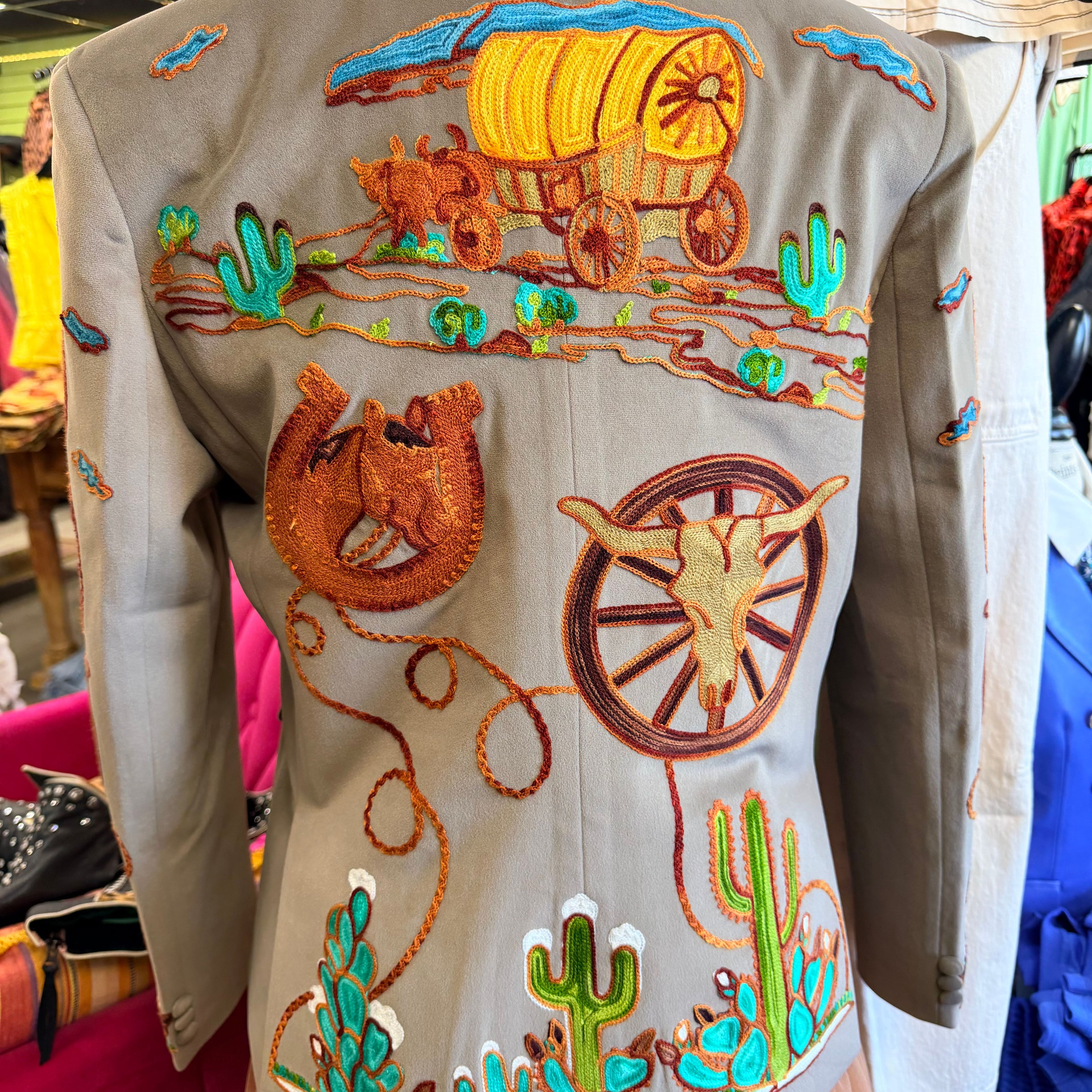 Wagon Wheel Velvet Blazer