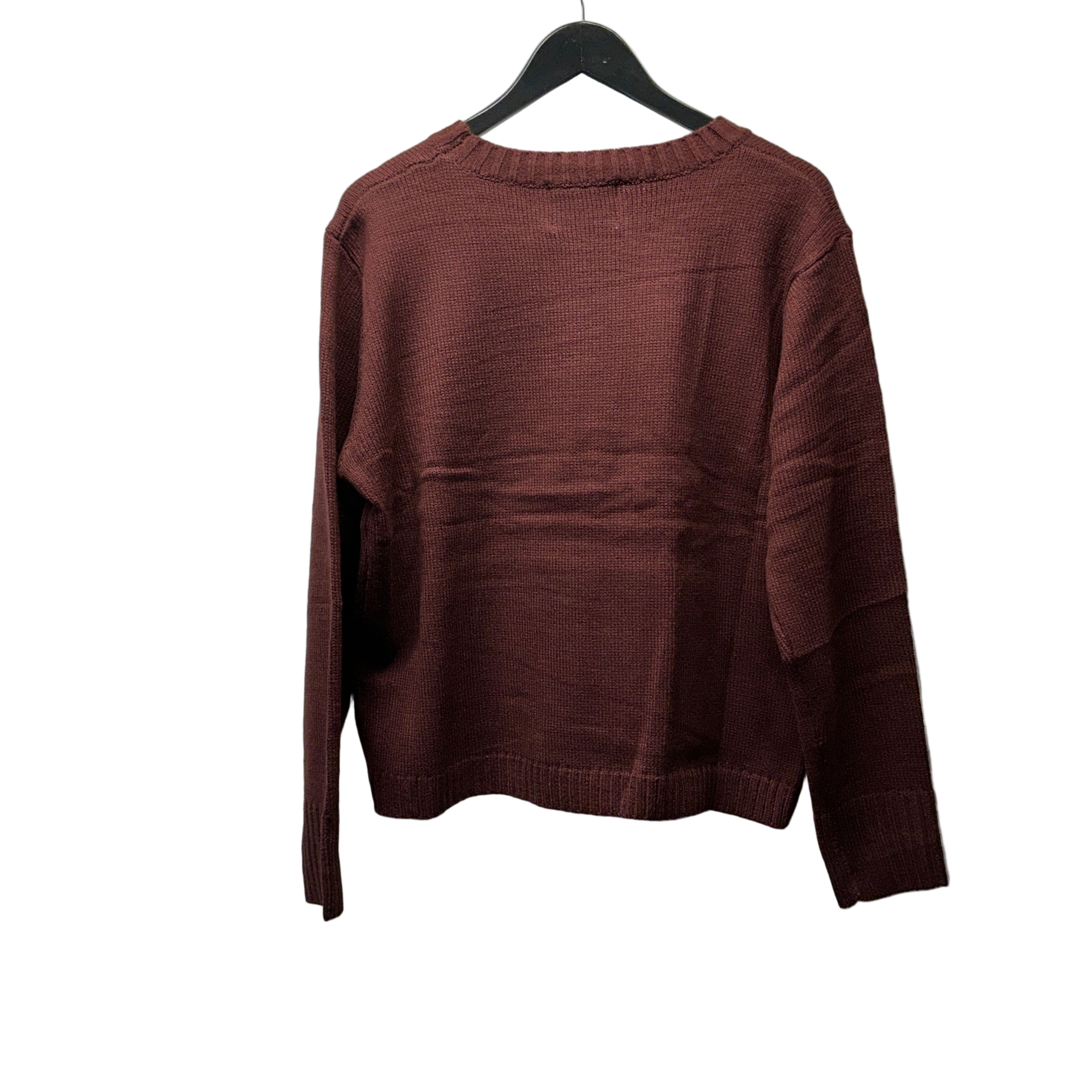 Burgundy Wine Weather Knit Sweater
