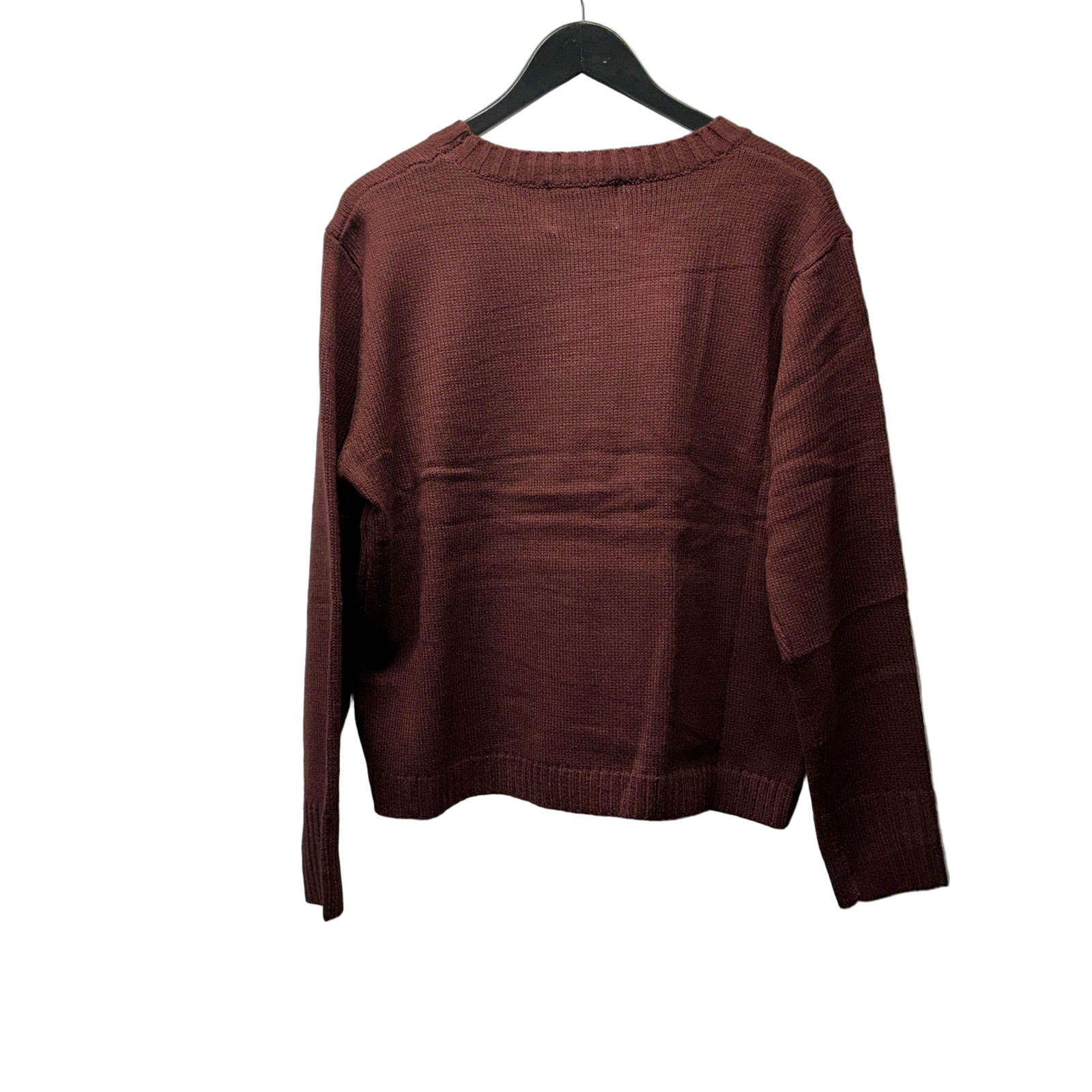 Burgundy Wine Weather Knit Sweater