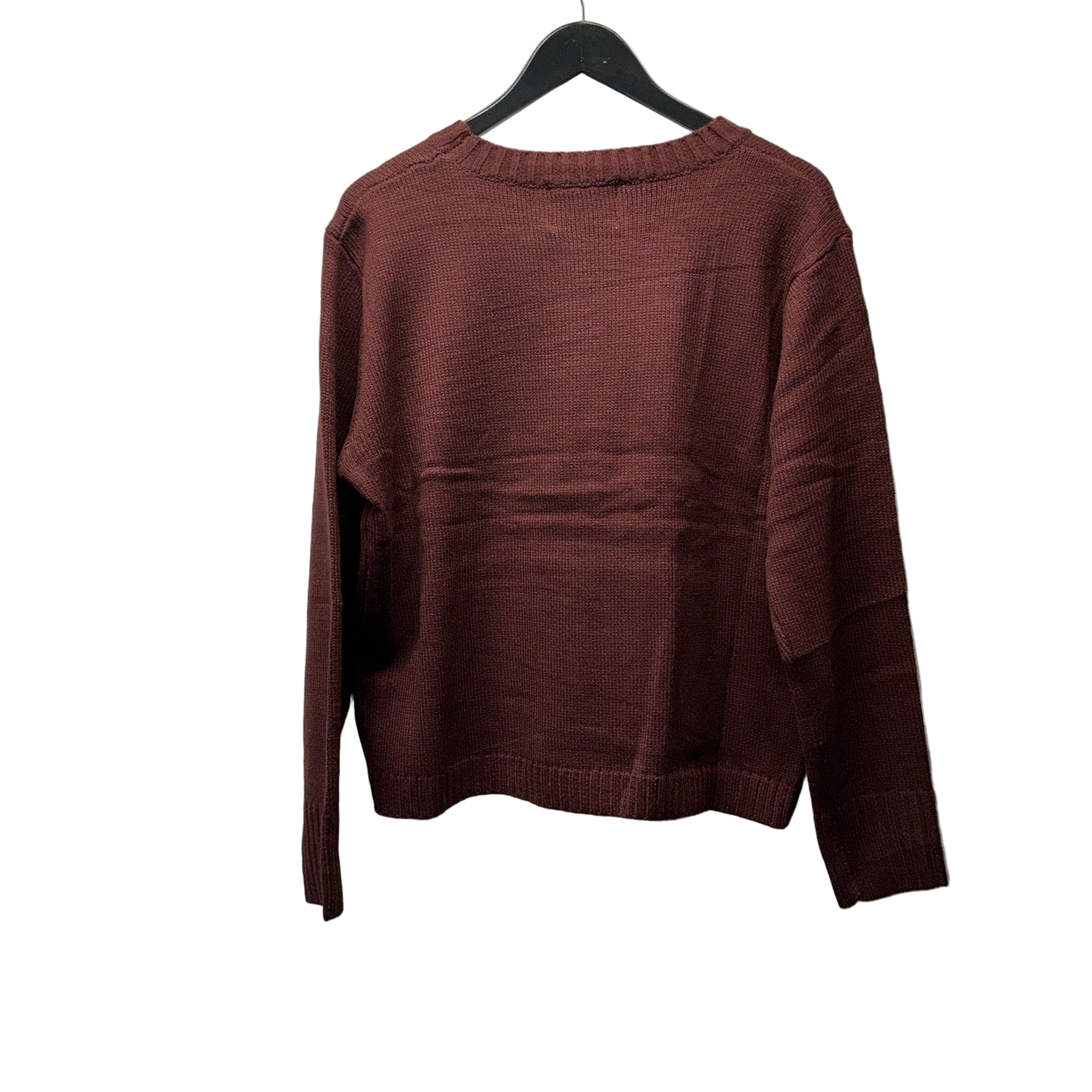 Burgundy Wine Weather Knit Sweater