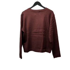 Burgundy Wine Weather Knit Sweater