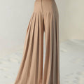 High-Waist Pleated Wide-Leg Pants - Summer Chic