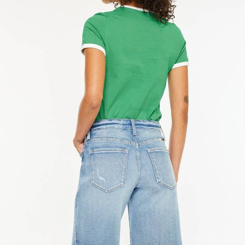 OPEN PACK MID RISE RELAXED BERMUDA JEANS