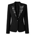 Beaded Embellished Collar Blazer for Women