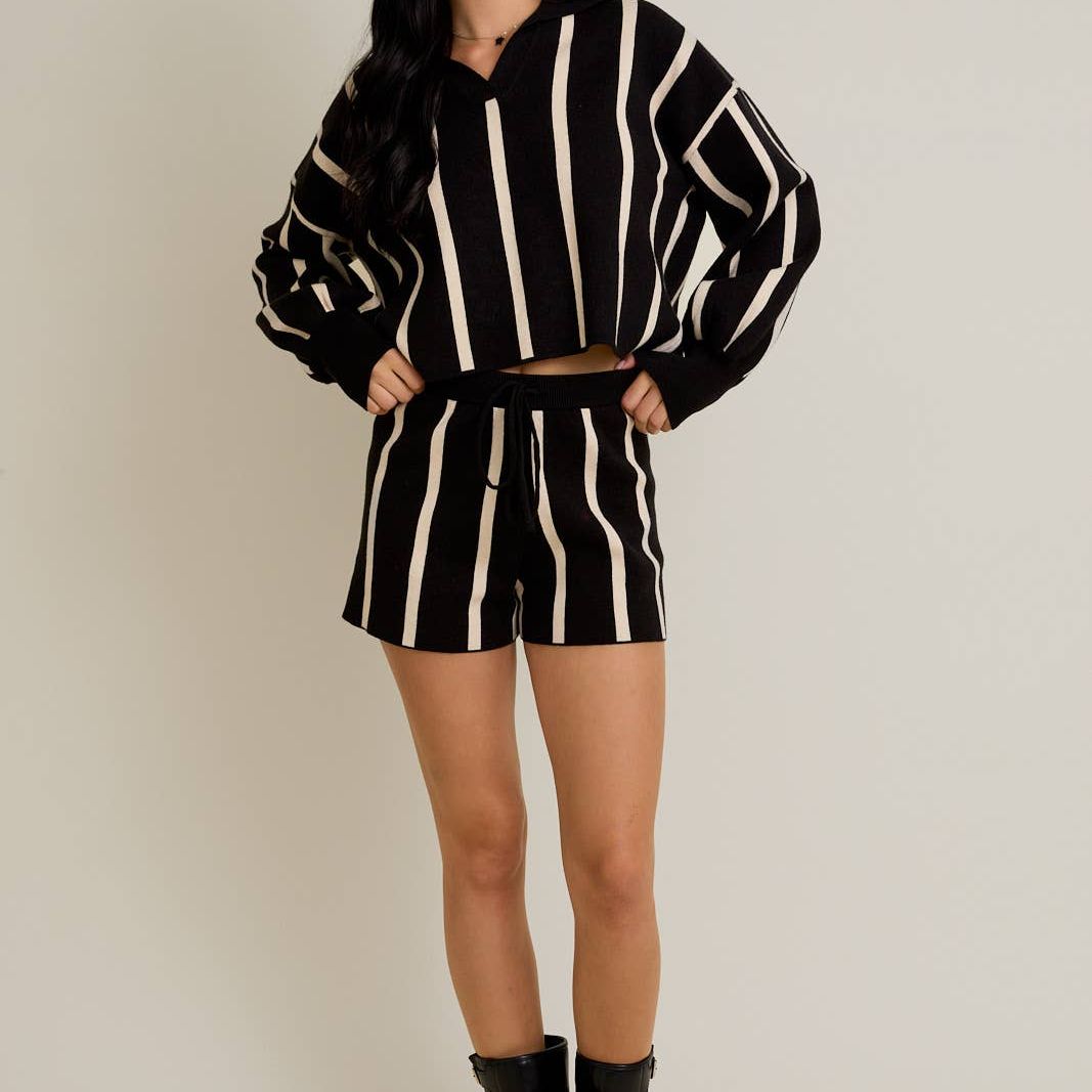 STRIPED SWEATER PULLOVER