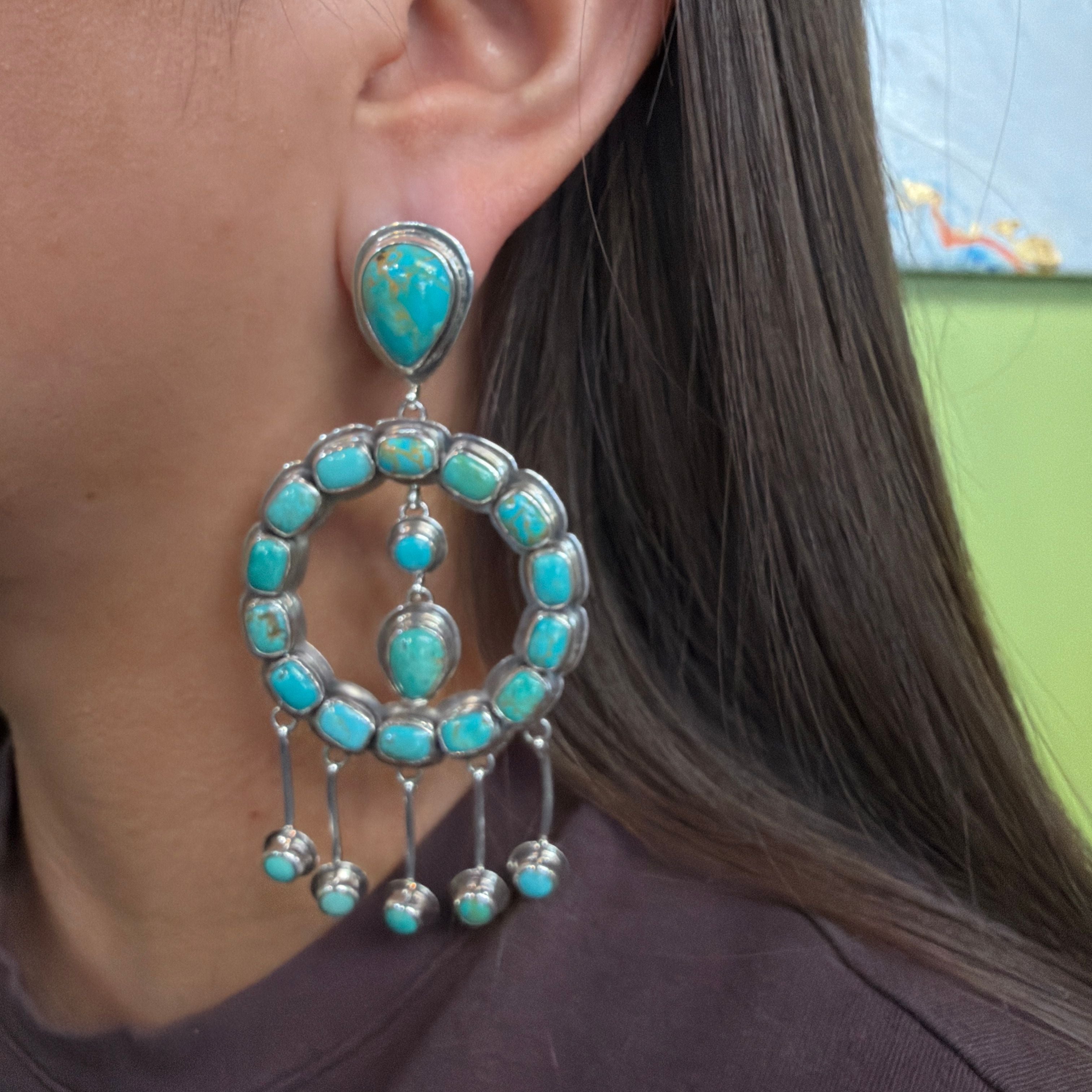 Native Made Turquoise Earrings
