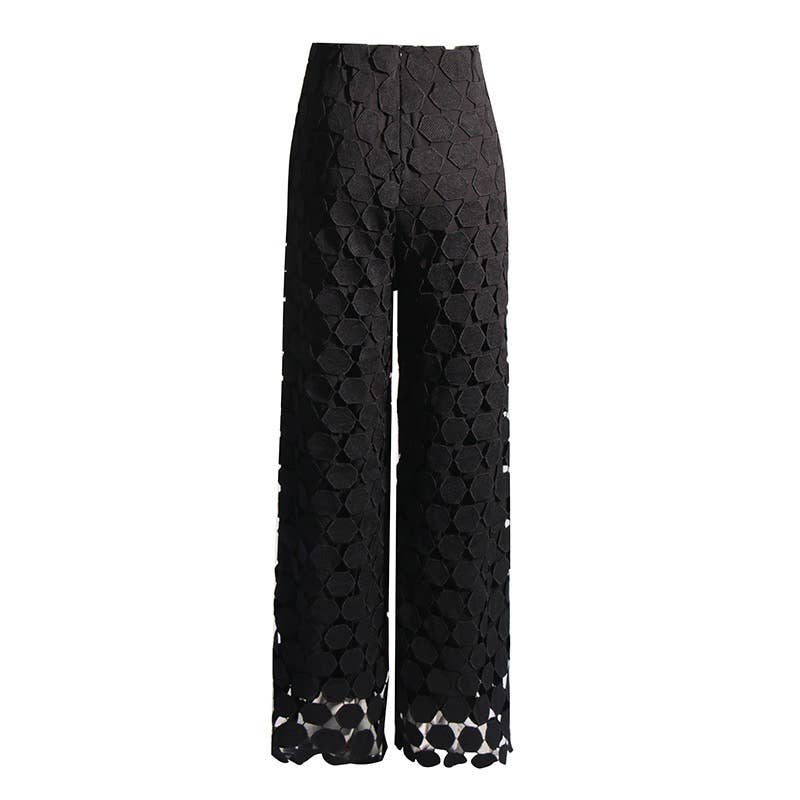 Tassel High-Waist Trousers - Spring Chic