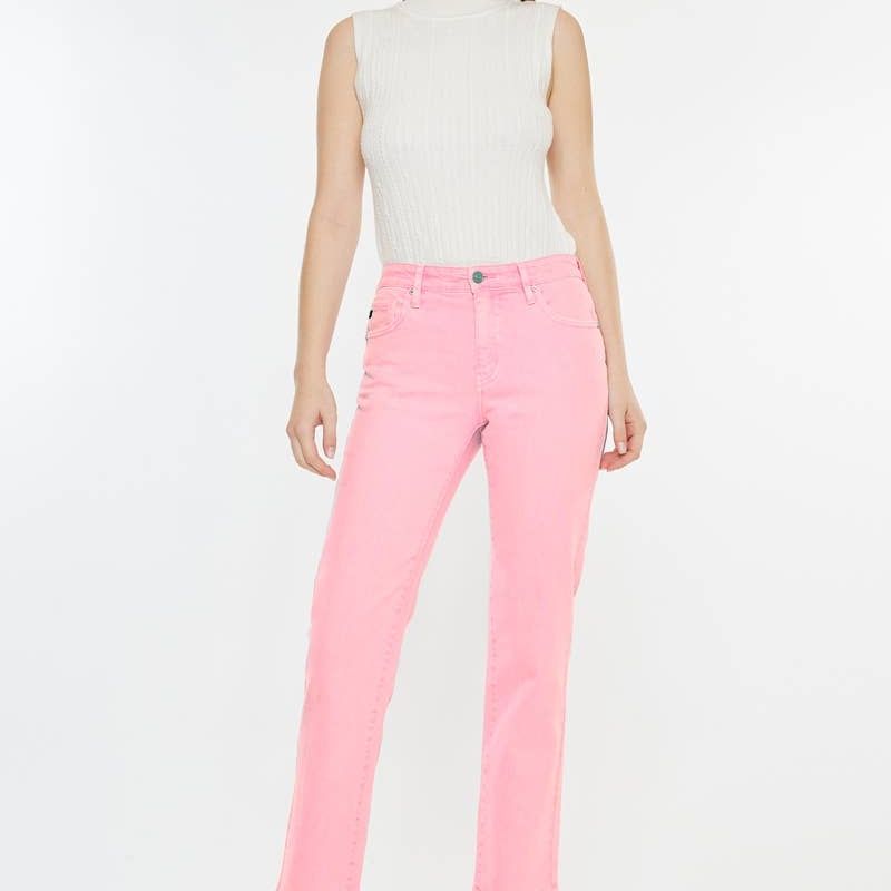 KanCan- Mid Rise Straight Pink