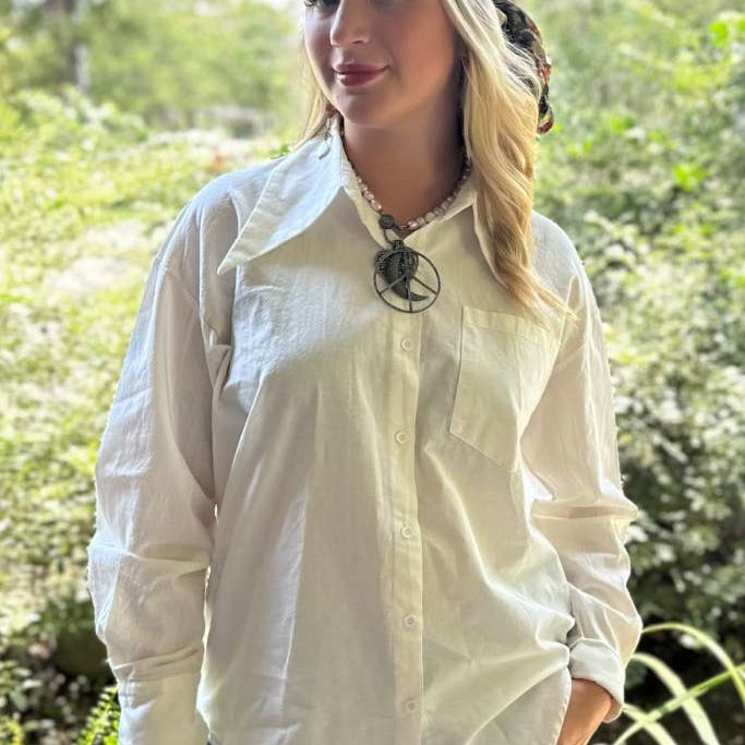 To The Point Shirt - Parchment