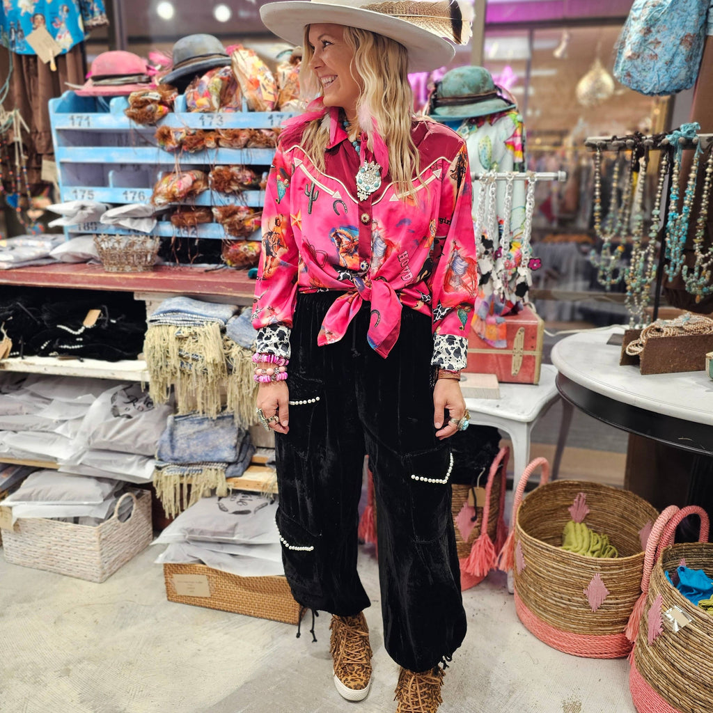 Ride'em Cowgirl Satin Shirt