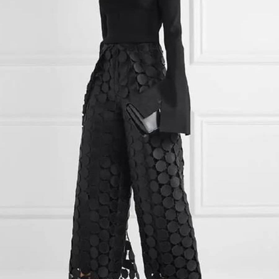 Tassel High-Waist Trousers - Spring Chic