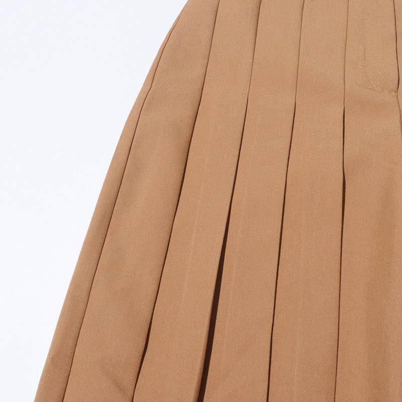 High-Waist Pleated Wide-Leg Pants - Summer Chic