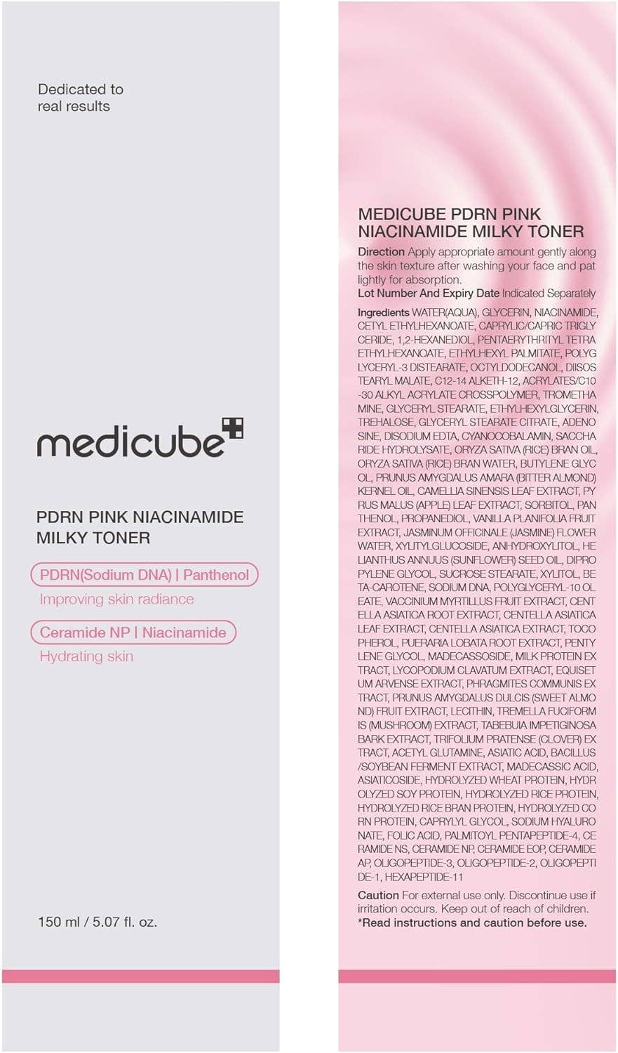MEDICUBE PDRN Pink Niacinamide Milky Toner