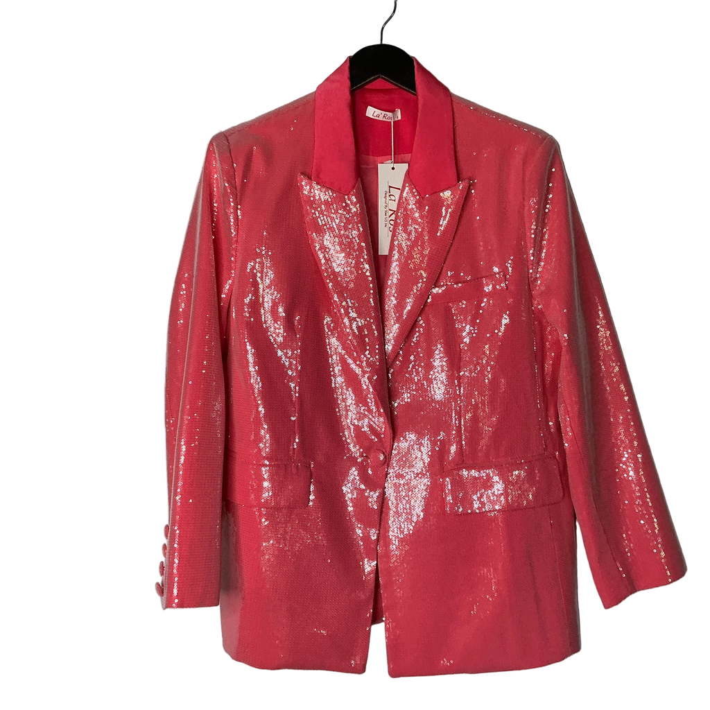 Hot Pink Sequin Blazer