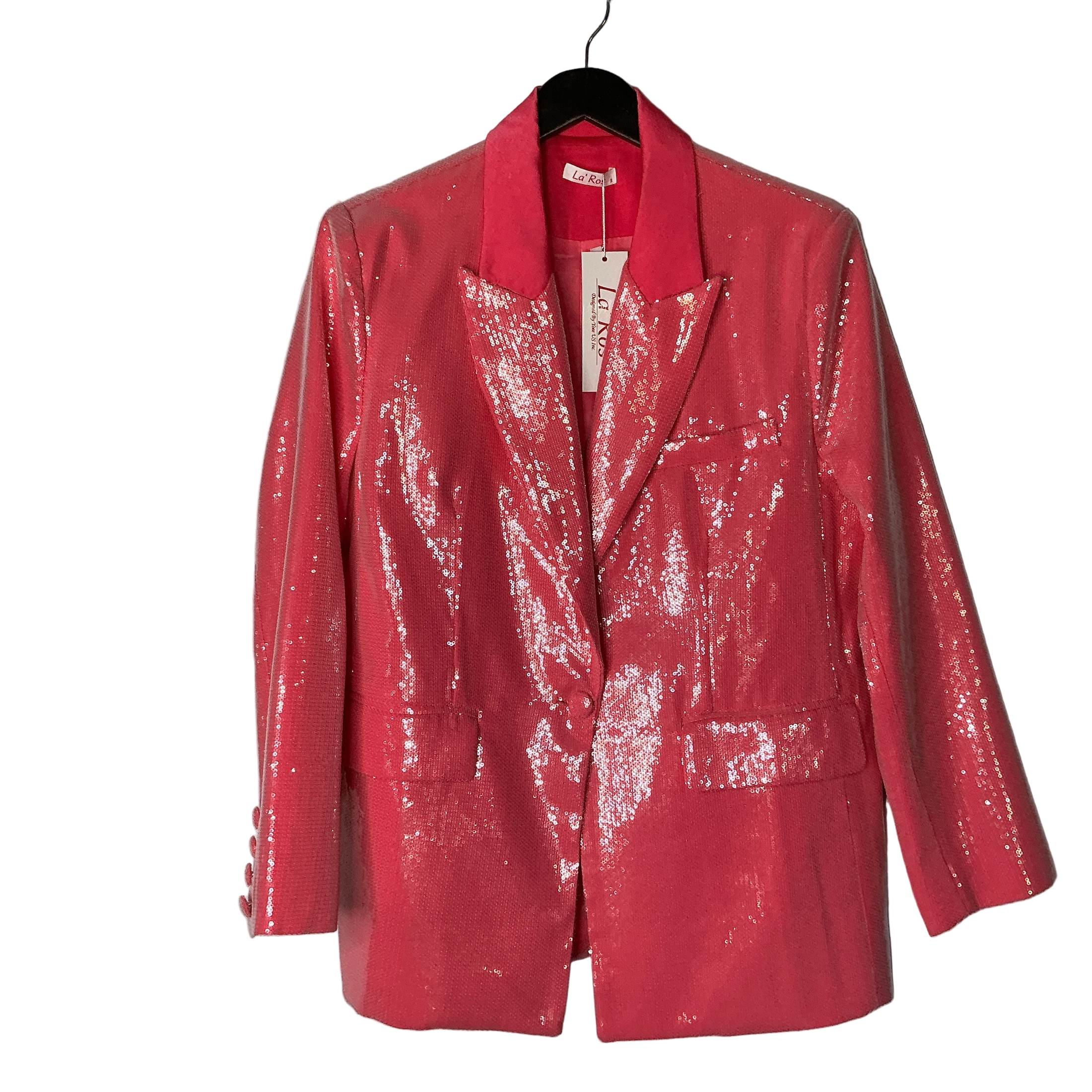 Hot Pink Sequin Blazer