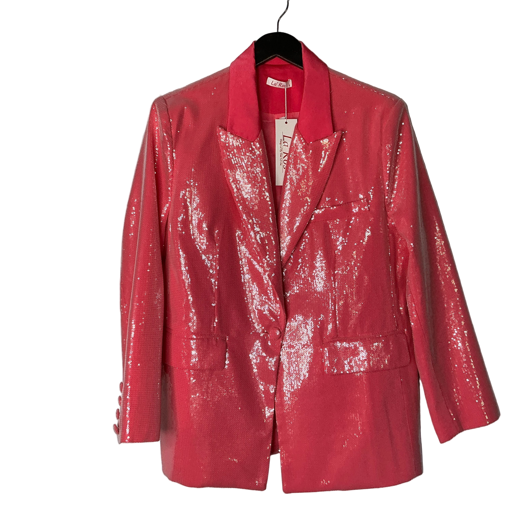 Hot Pink Sequin Blazer
