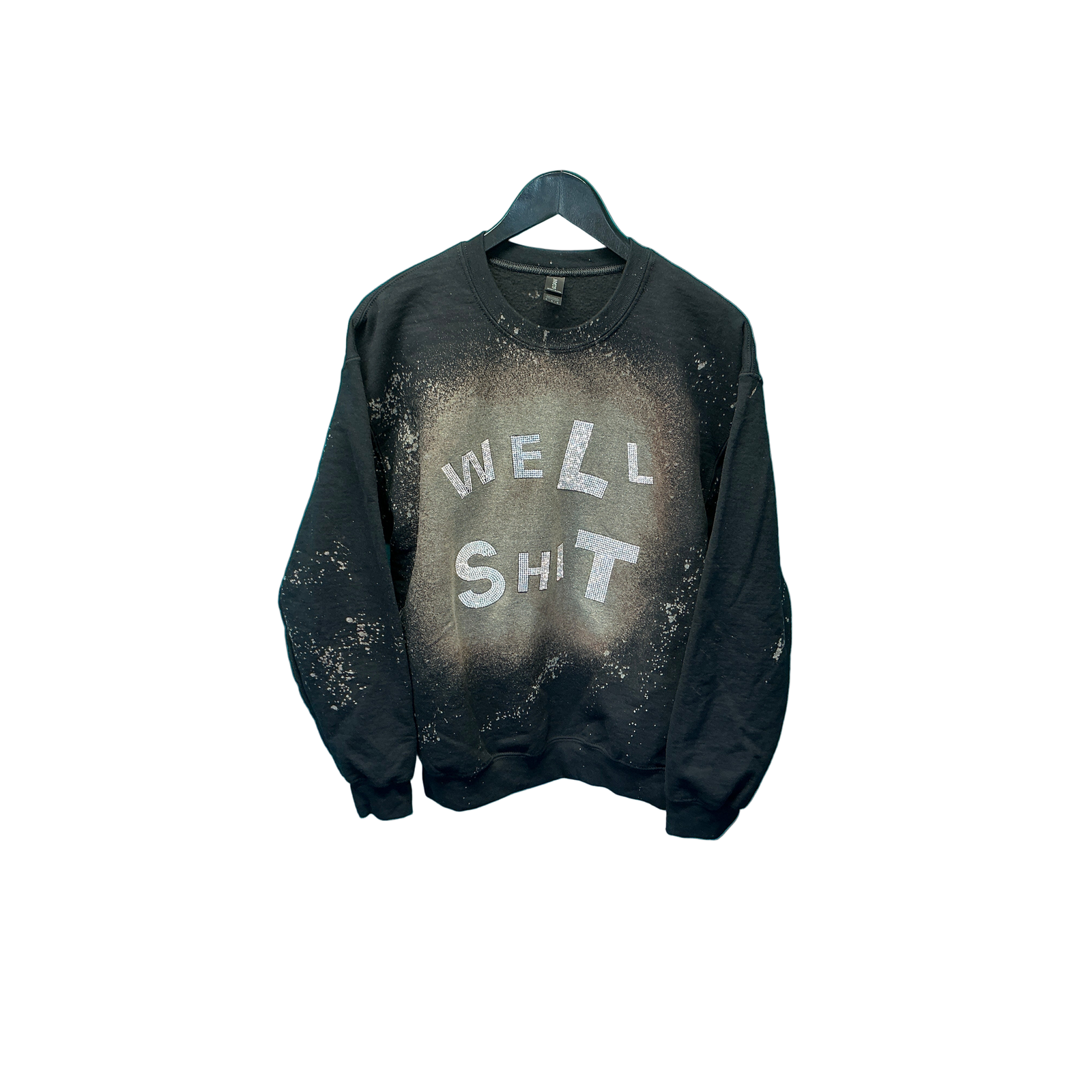 Blingy WELL SH*T on black SB Fleece