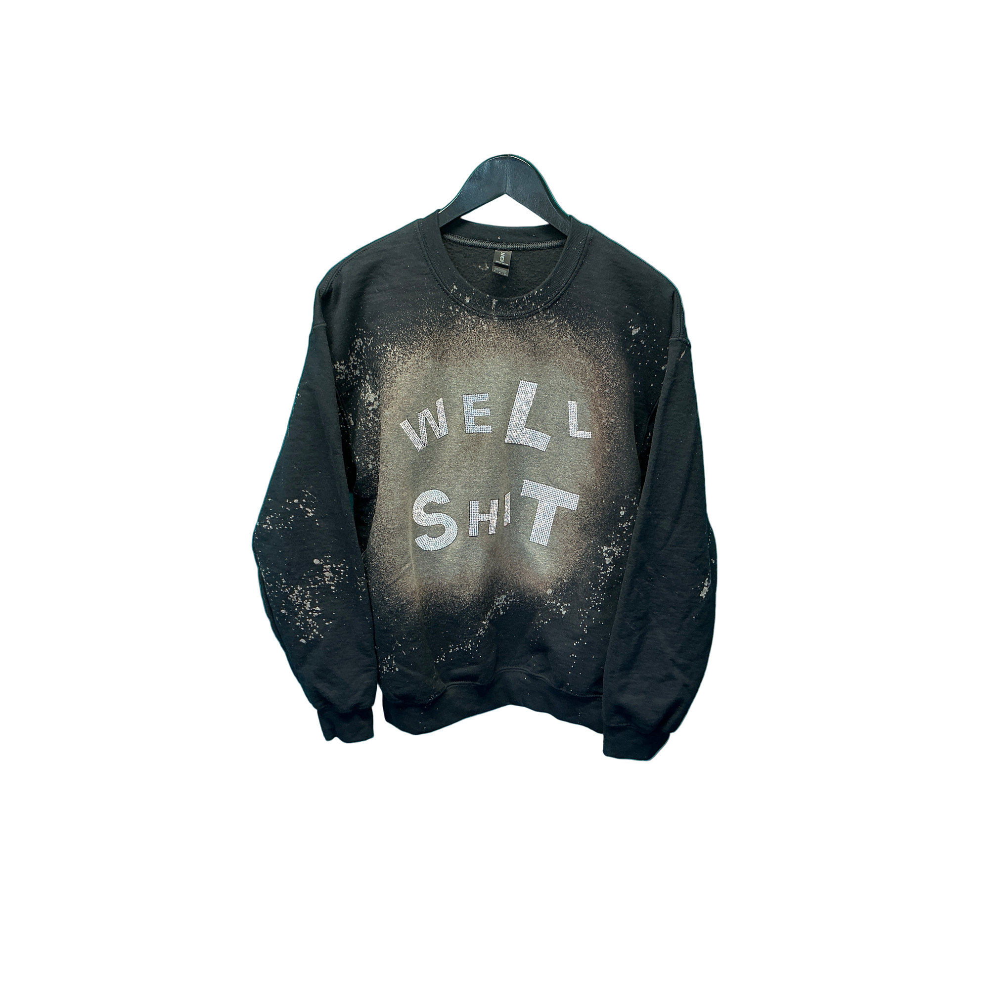 Blingy WELL SH*T on black SB Fleece