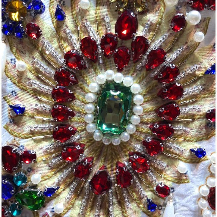 Radiant Gemstone A-Line Dress - Summer Luxury