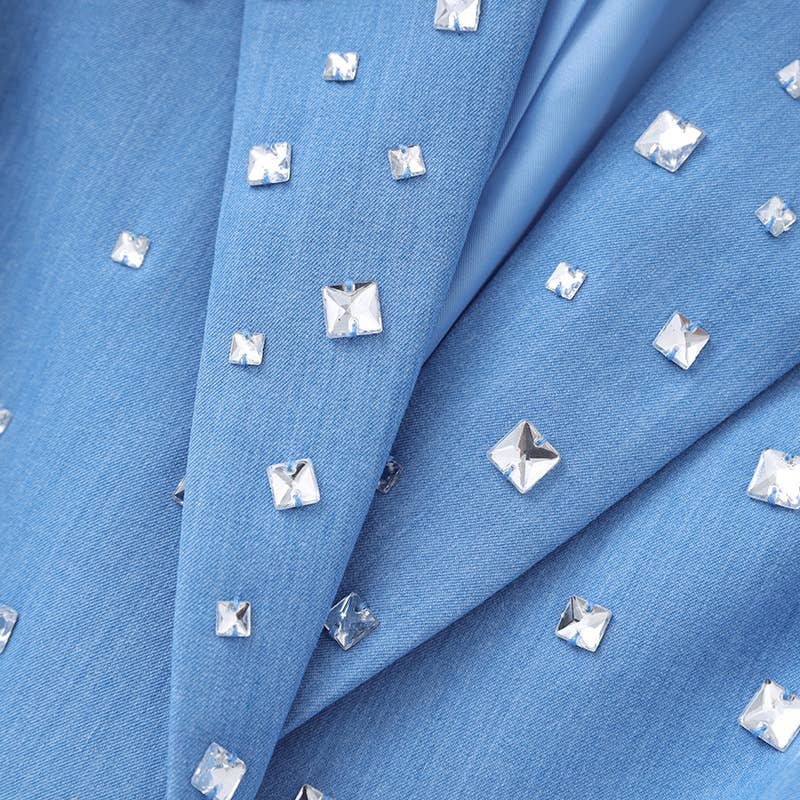 Beaded Blue Blazer