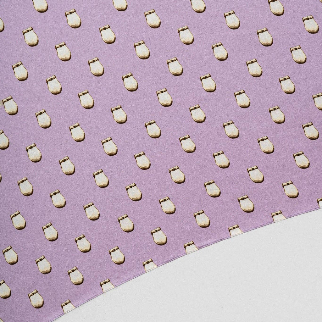 Elk Ivory Silk Scarf - Lavender