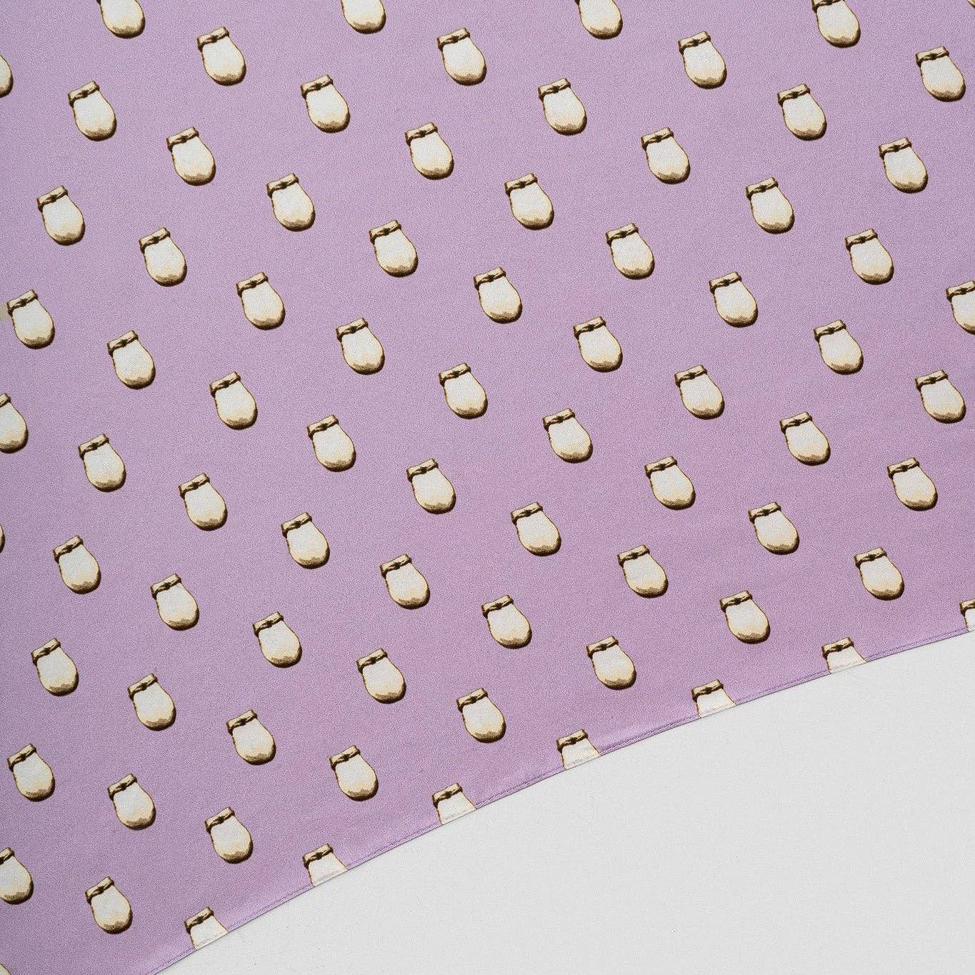 Elk Ivory Silk Scarf - Lavender