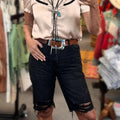 Distressed Bermuda Shorts