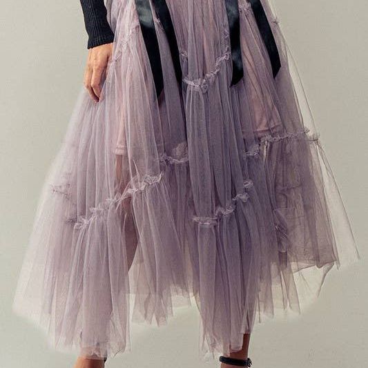 Crystal Gaze Tulle Skirt