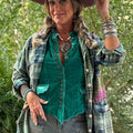 Mesmerized Velvet Vest - Teal