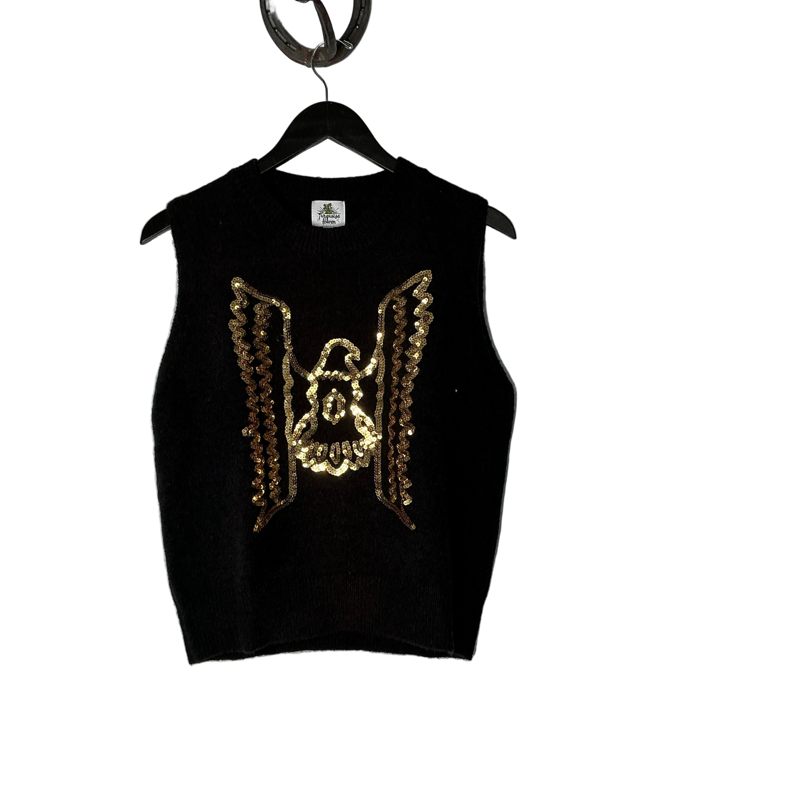 Silver Eagle Sweater Vest (Black)