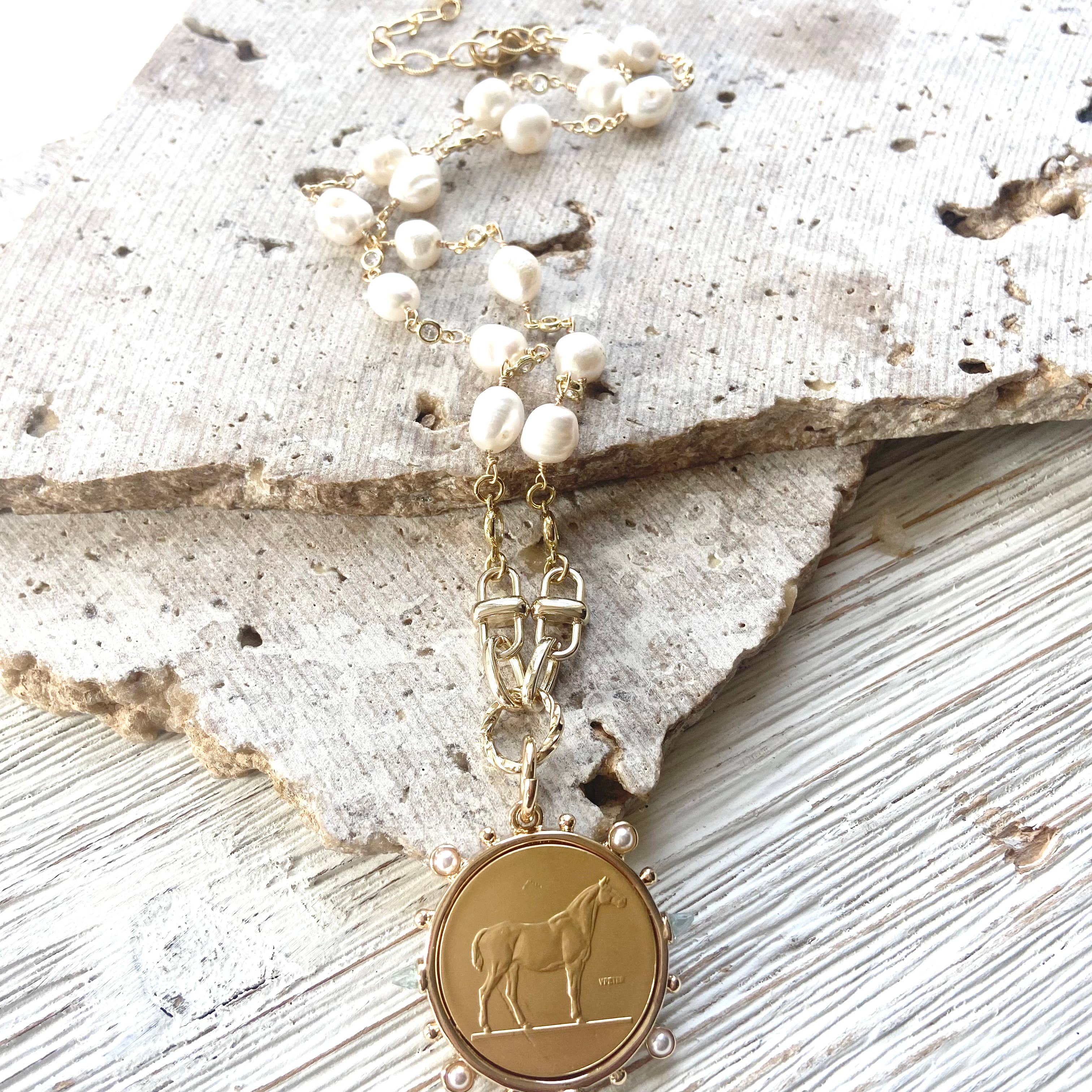 Horse coin equestrian jewelry derby boutique salon
